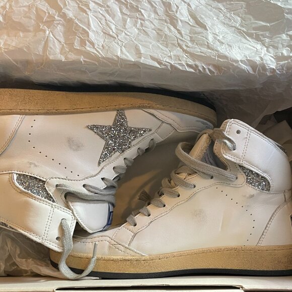 Golden Goose Sky Star Leather High-Top Sneakers EU37 NIB - Picture 9 of 10